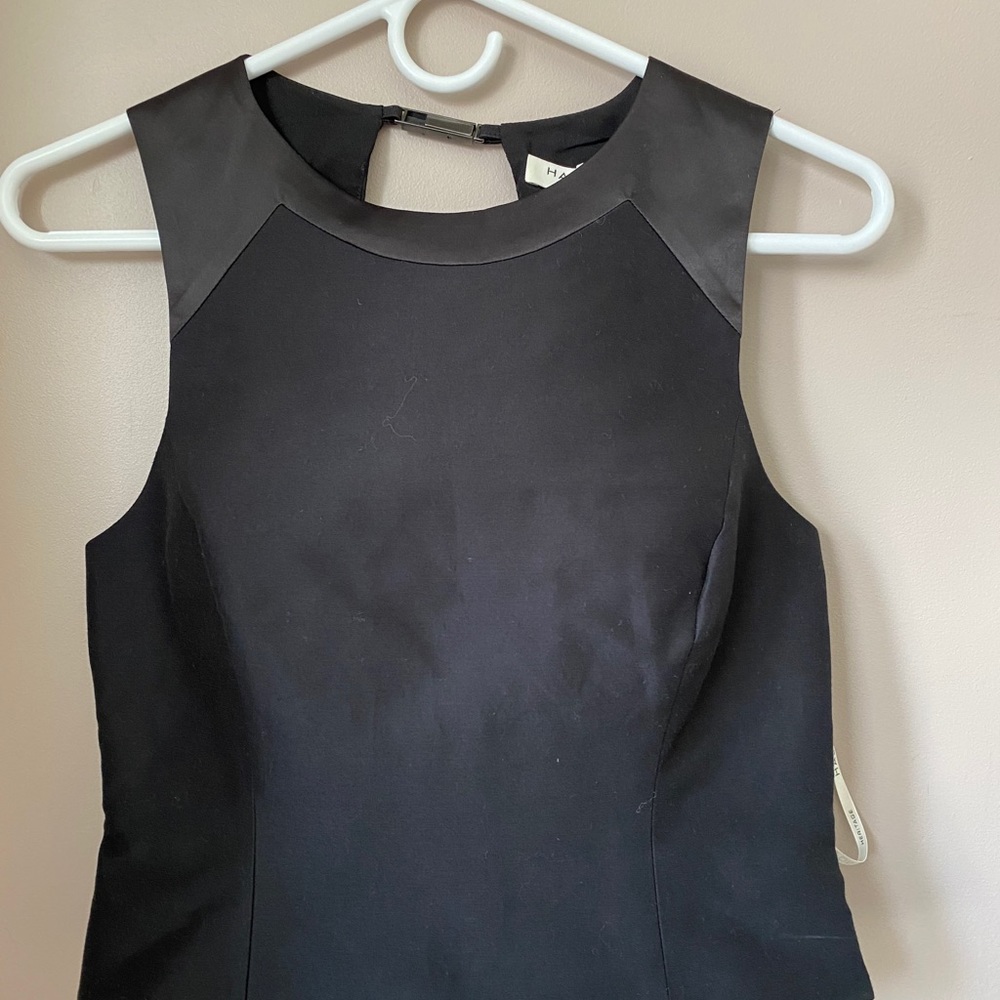 Halston Heritage black silky top/ vest
